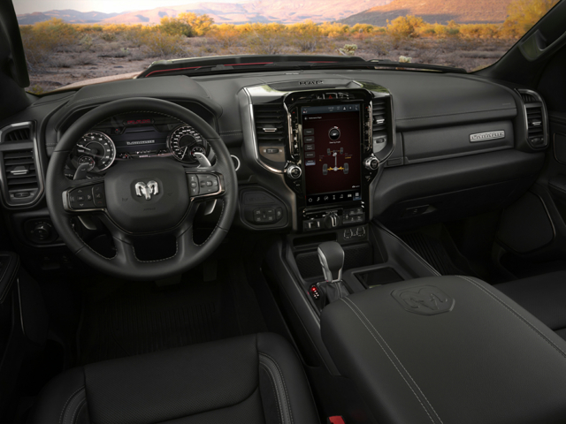 2024 RAM 1500, and you’ll be enveloped in a cabin that seamlessly blends luxury with practicality, adorned with premium materials